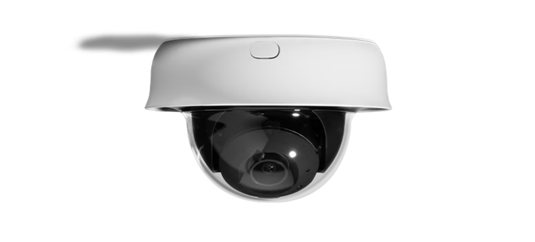 Cámara de seguridad varifocal Cisco Meraki MV23M 4 K con almacenamiento SSD de 512GB y visión nocturna.